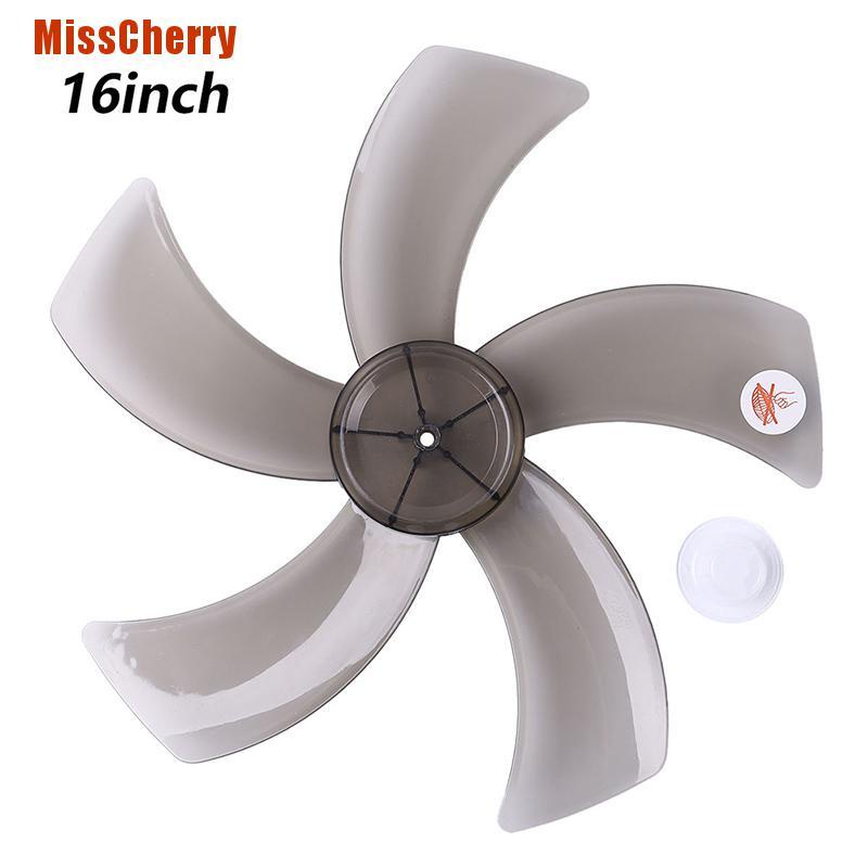 [MissCherry] 16 Inch Household Plastic Fan Blade Five Leaves With Nut Cover For Pedestal Fan