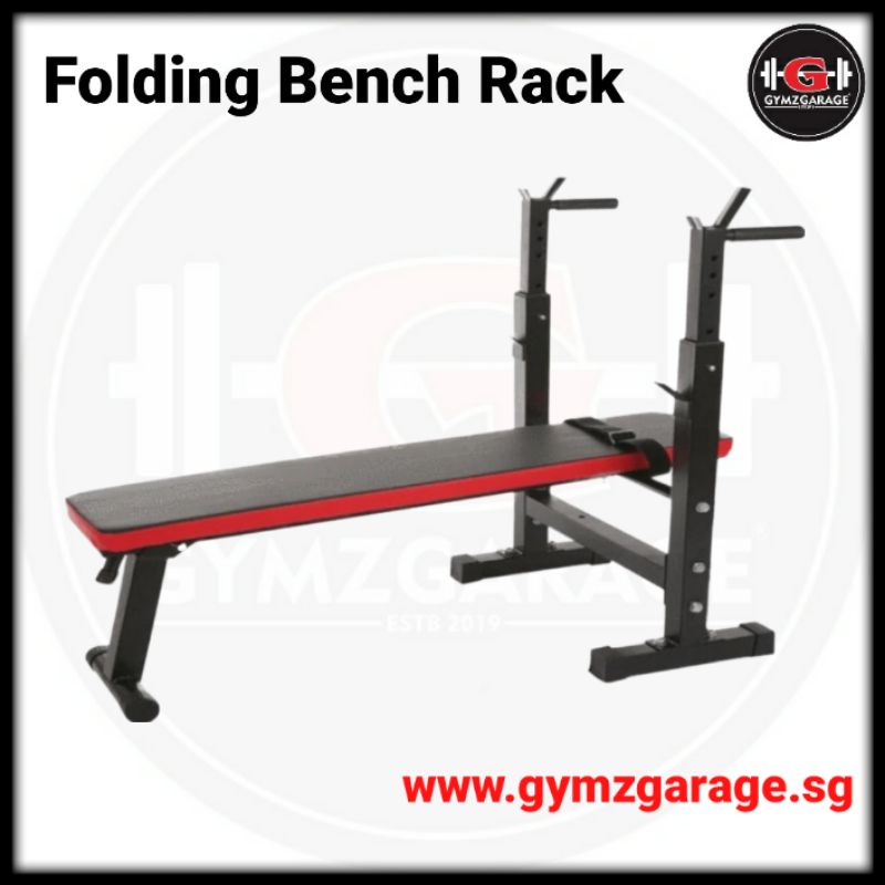 Folding Bench Rack ( Home Gym Fitness Hex Dumbbell Barbell Hexagon