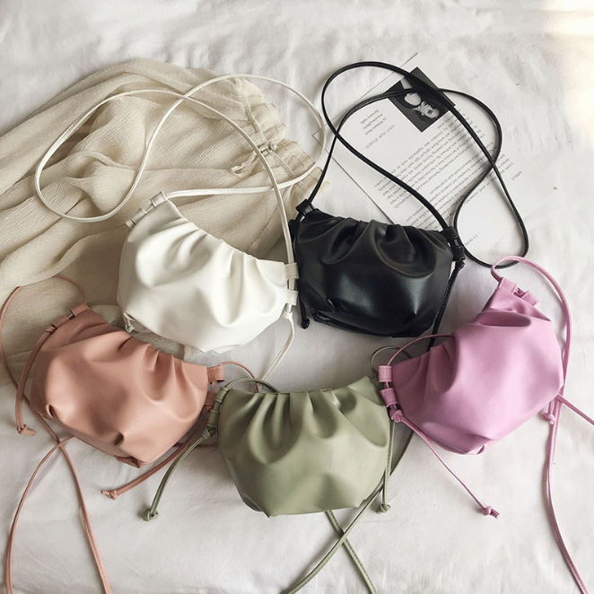 ✨Ready Stock✨ Women Korean Fashion Simple Cloud Dumpling Bag Casual Messenger Bag Sling Bags Shoulder Bag