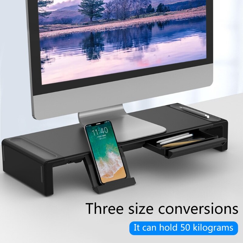 Monitor Stand Riser Desktop Holder Computer Stand Bracket Ergonomic ...