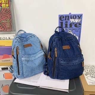 2023 New Trend Fashion Denim Casual Chain School Mini Backpack For