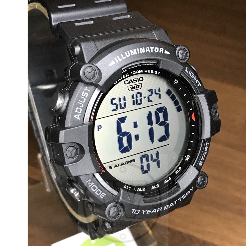 Casio large best sale display digital watch