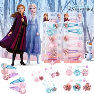 Disney Frozen Elsa Princess Hair Accessories Hairpin Cute Bow