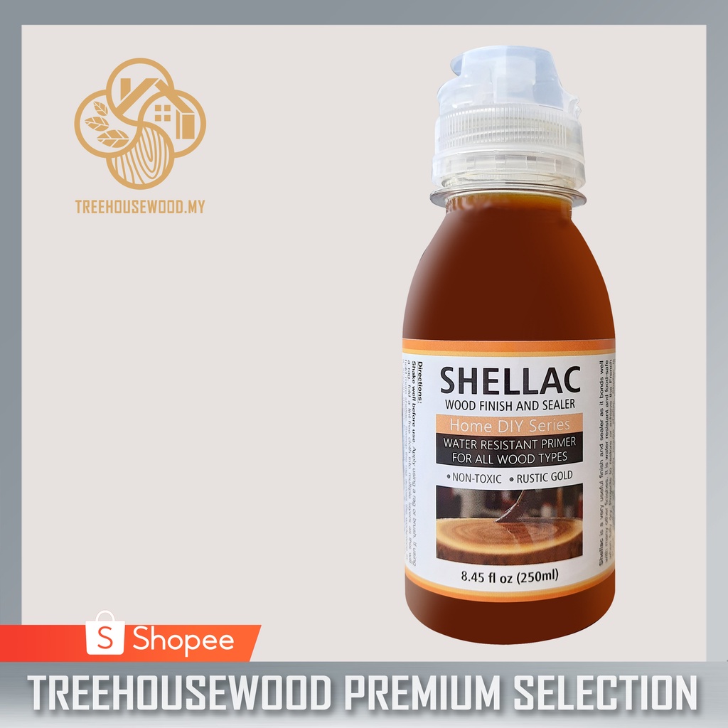 Shellac Rustic Gold Natural Wood Finish - 250 mL | Shopee Singapore