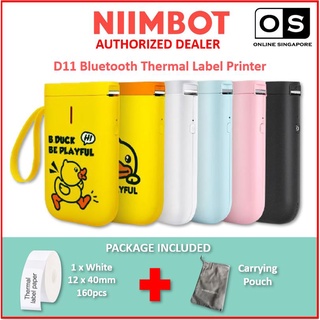 NIMBOT Portable Thermal Label Printer D11 White SEALED *BRAND NEW*