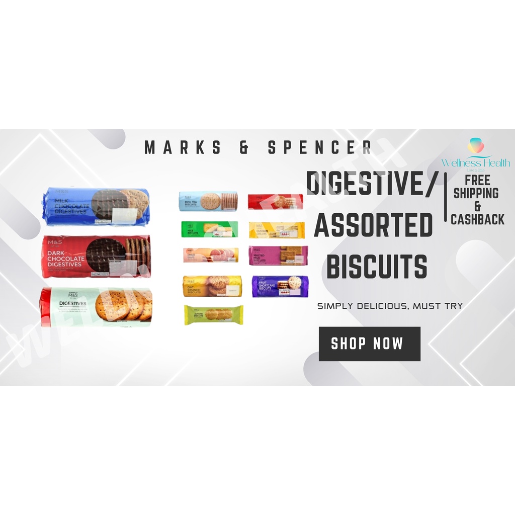 M&S Marks & Spencer Digestive Biscuits and Assorted Biscuits | Shopee ...
