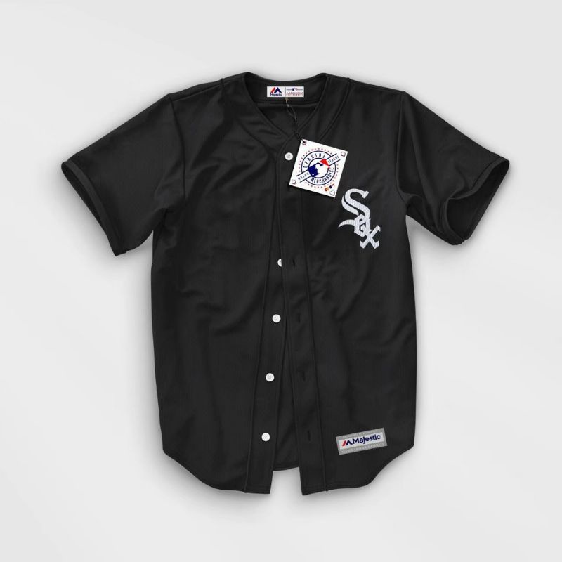 HITAM Black baseball jersey TShirt/unisex baseball TShirt Shopee