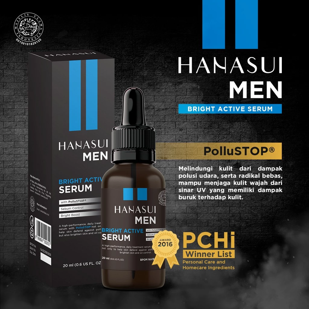 Hanasui Men Bright Active Serum - Gambar 4