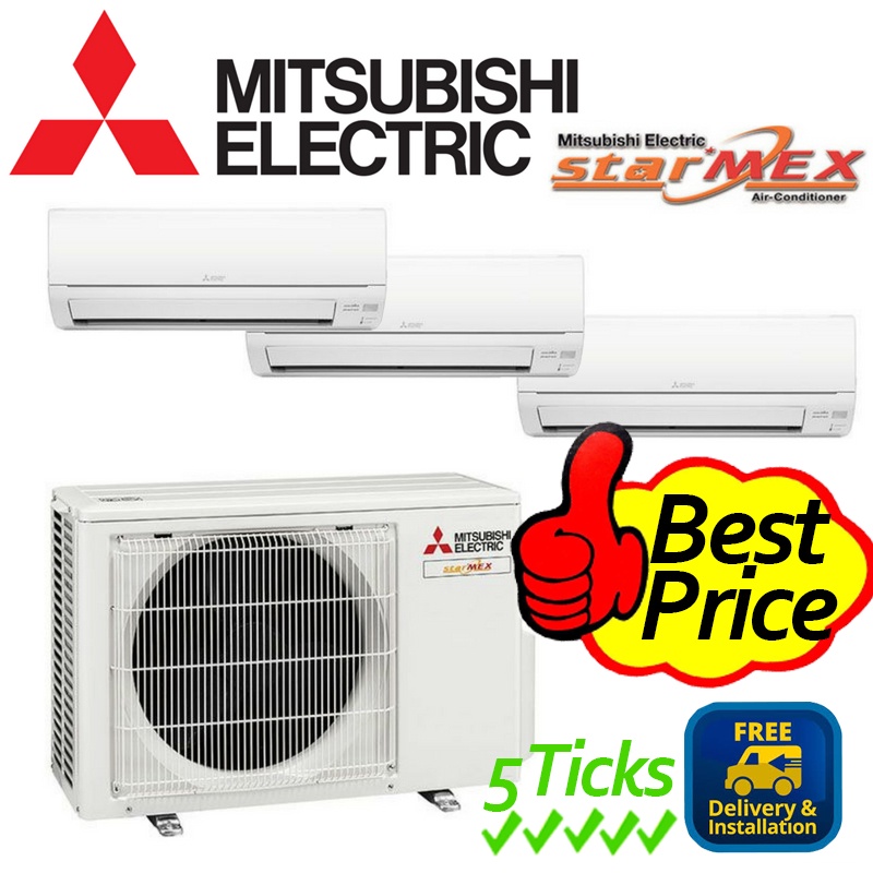 Brand New R32 Mitsubishi Electric StarMex Aircon System 3 **5 TICKS ...