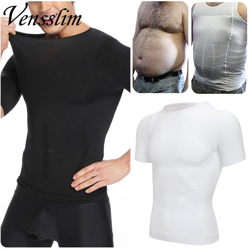 Mens Body Shaper Abdomen Reducer Tummy Slim Shapewear Compression
