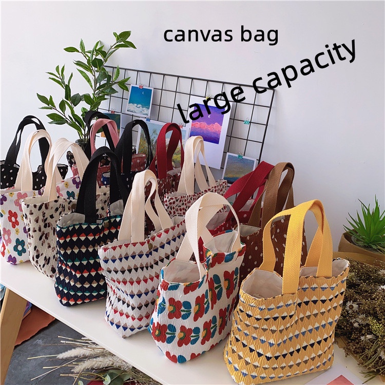 Korea Ins Style Small Tote Bag Small Fresh And Cute Small Cloth Bag