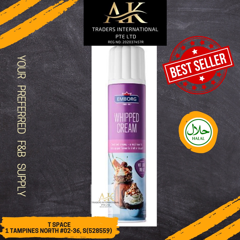 WHIPPING CREAM SPRAY CAN 500ML HALAL Shopee Singapore