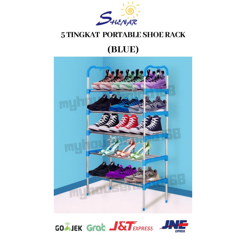 Multipurpose 5 tier SHOE RACK / 5 LAYER SHOE RACK MINIMALIST PORTABLE 5 ...