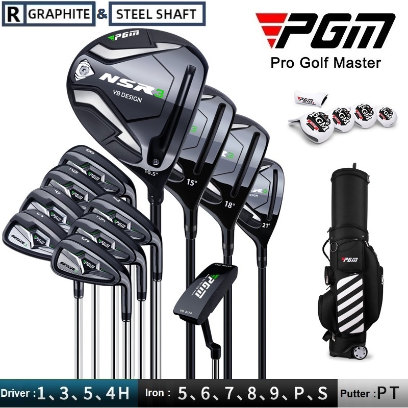 PGM NSR III Professional left right handed 5pcs 12pcs men golf complete ...