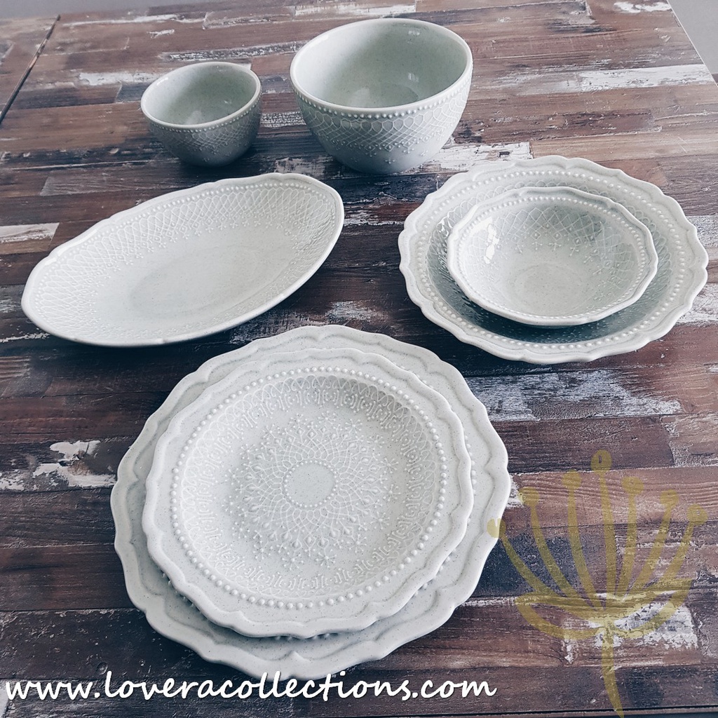 LOVERA French Lace Dinnerware Collection 4 Piece Set Pricing Shopee