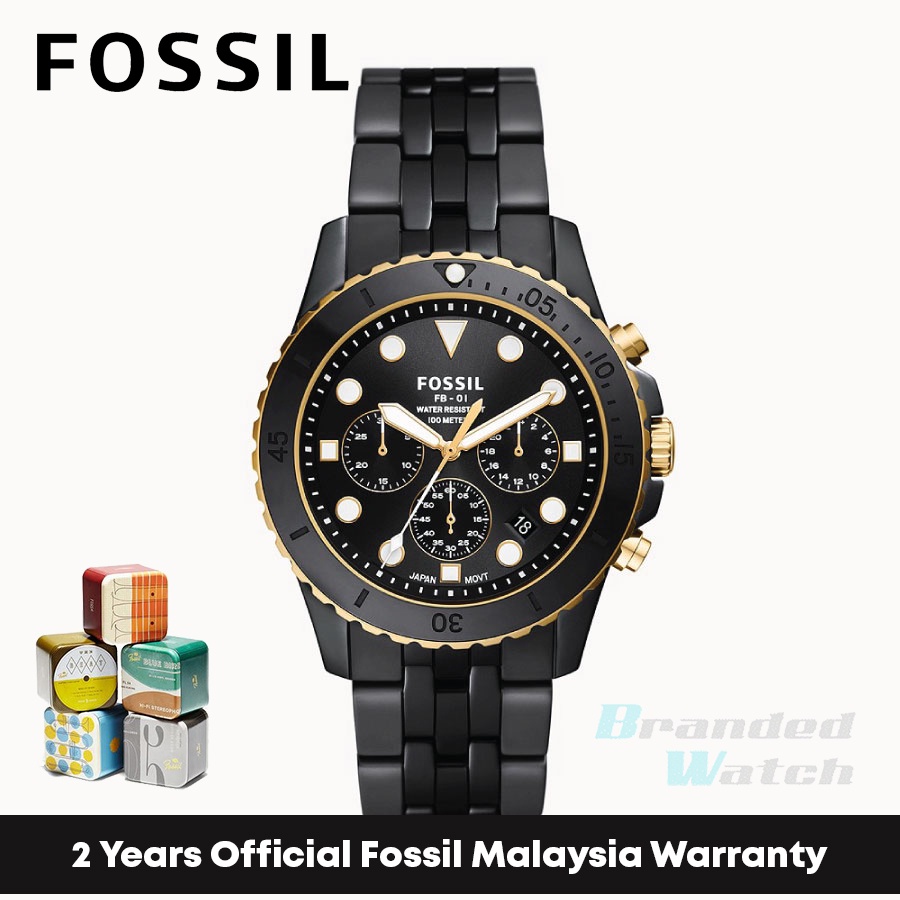 Black ceramic watch fossil sale