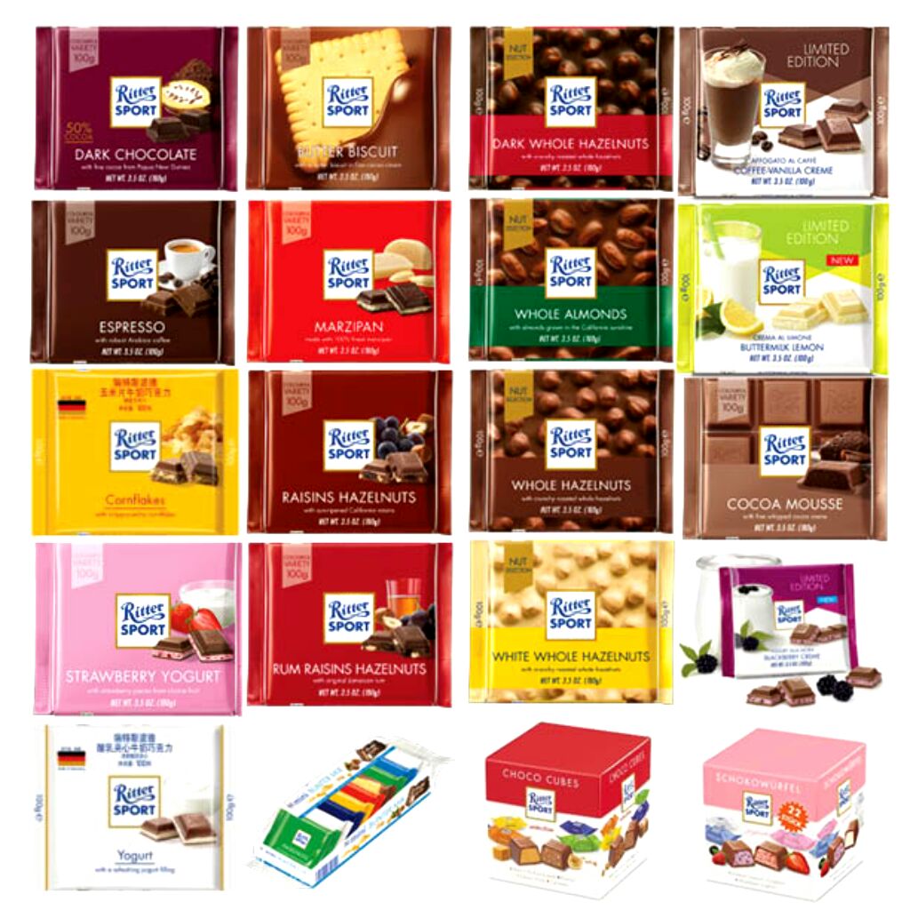 Ritter Sport (100g), Mini Ritter Sport, Choco Cubes | Shopee Singapore