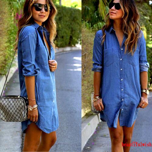 Casual denim sale dress