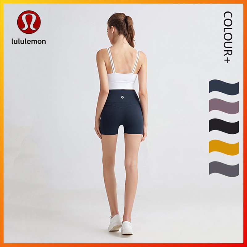 New 5 Color Lululemon Yoga High Waist Sports Running Shorts Pants DK805
