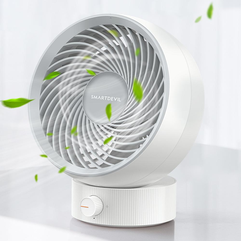 SMARTDEVIL USB Desk Fan Small Personal Desktop Table Fan with Strong ...