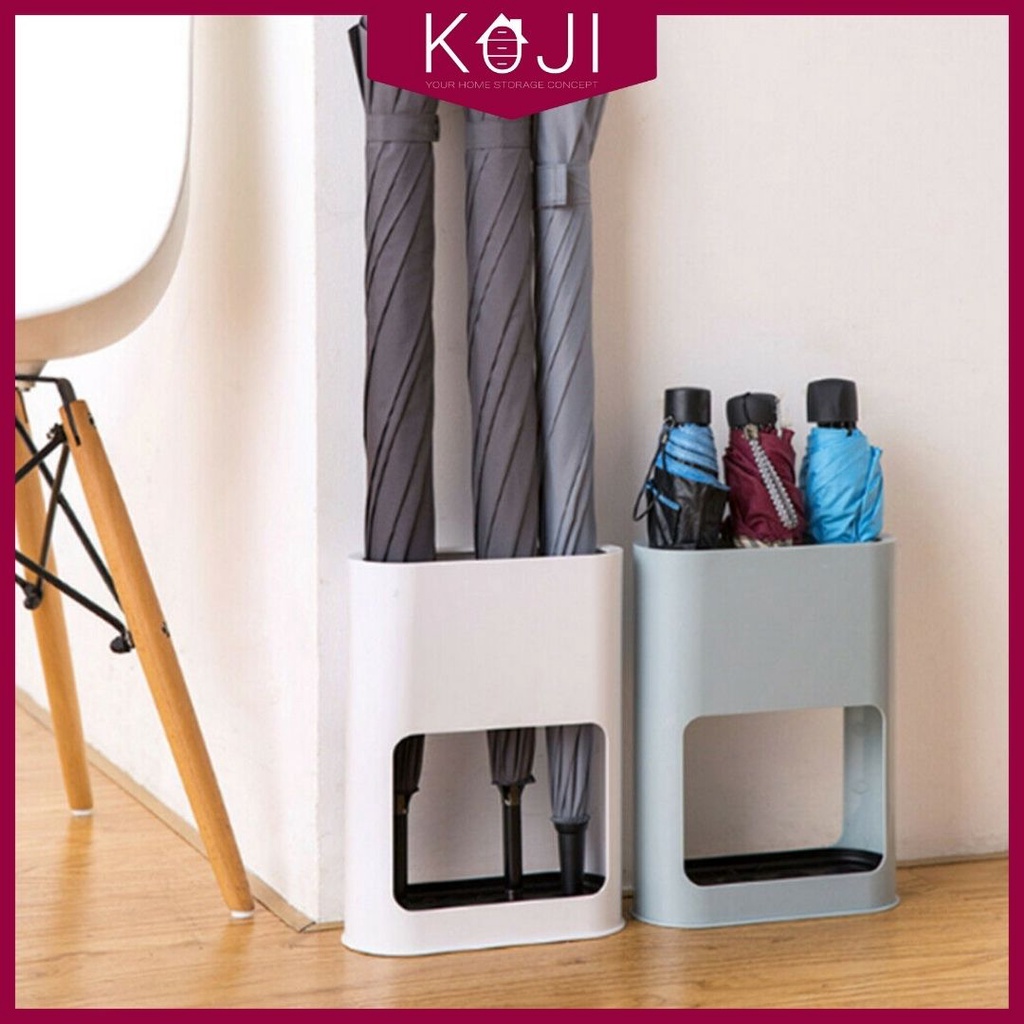 Umbrella Storage Rack Holder with Drip Tray Floor Stand Standing ...