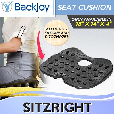 BackJoy Best Seller SitzRight Seat Cushion Black UP 80.90 Shopee Singapore