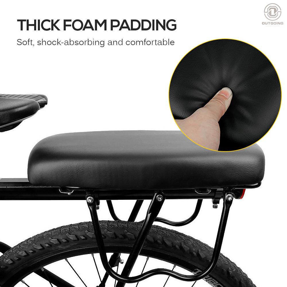 Bicycle Back Seat MTB Mountain Bicycle PU Leather Soft Comfortable Cushion Bike Rear Rack Seat Children Back Seat Pad Shopee Singapore