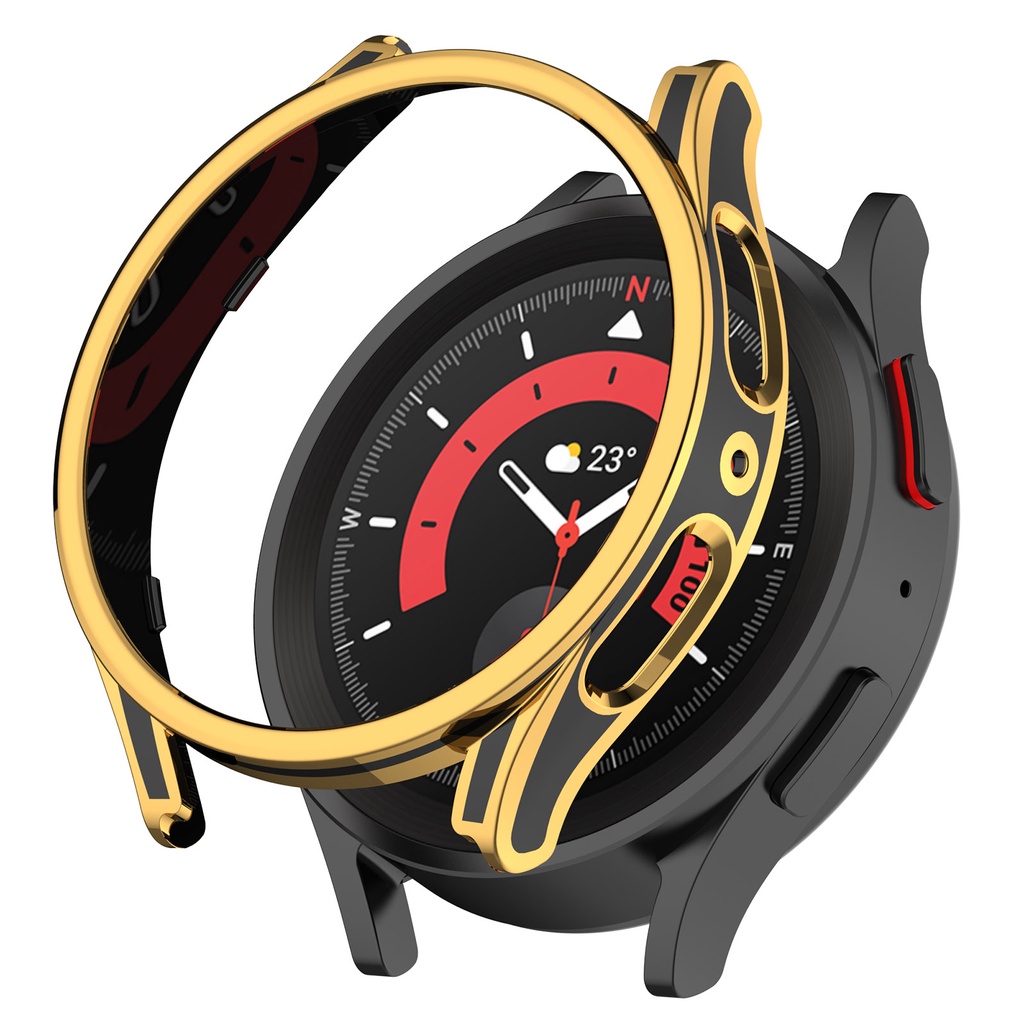 For Samsung Galaxy Watch 5 Pro 45mm 44mm 40mm case plating soft frame ...