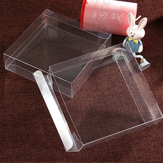 Square Small Transparent Acrylic Glass Gift Display Box with Lid