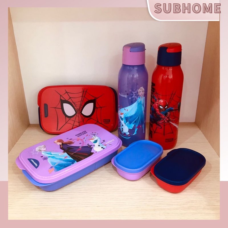 Tupperware Marvel Spiderman Disney Frozen Flip Top Eco Bottle 750ml ...