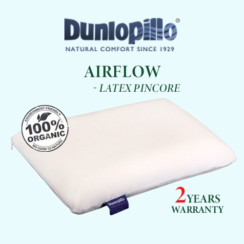 Dunlopillo Natural Latex LOFT Pillow AIRFLOW PINCORE Superior