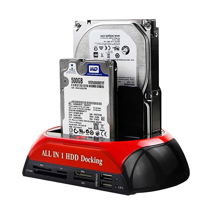 All in 1 Hdd Docking Station eSATA to USB2.0 Adapter For 2.5 3.5 inch ...