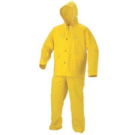 HEAVY DUTY PVC YELLOW RAIN SUIT TOP BOTTOM 100 WATERPROOF Shopee Singapore