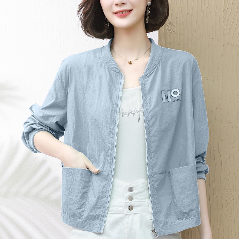 women's summer thin short jacket hooded long sleeve sun protection clothing