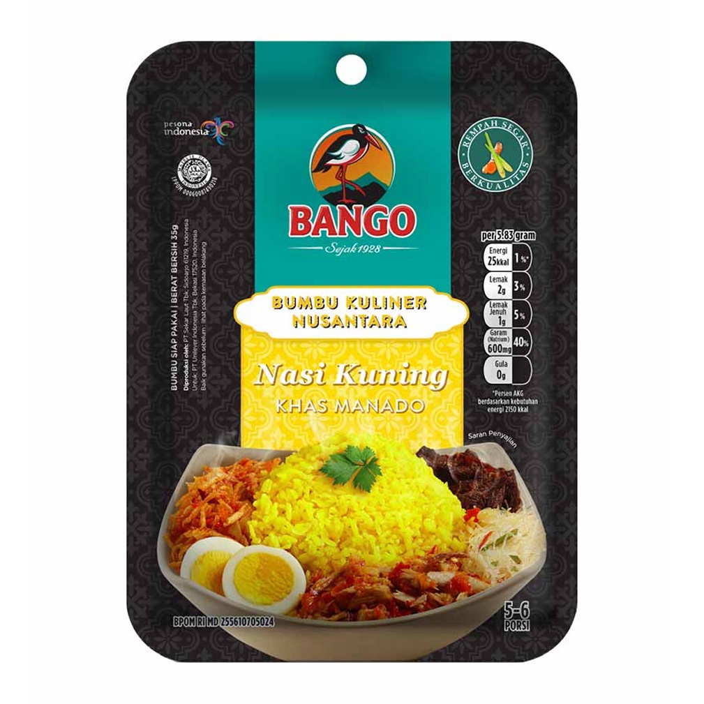 Bango - Nasi Kuning Khas Manado (Indonesian Yellow Rice) | Shopee Singapore