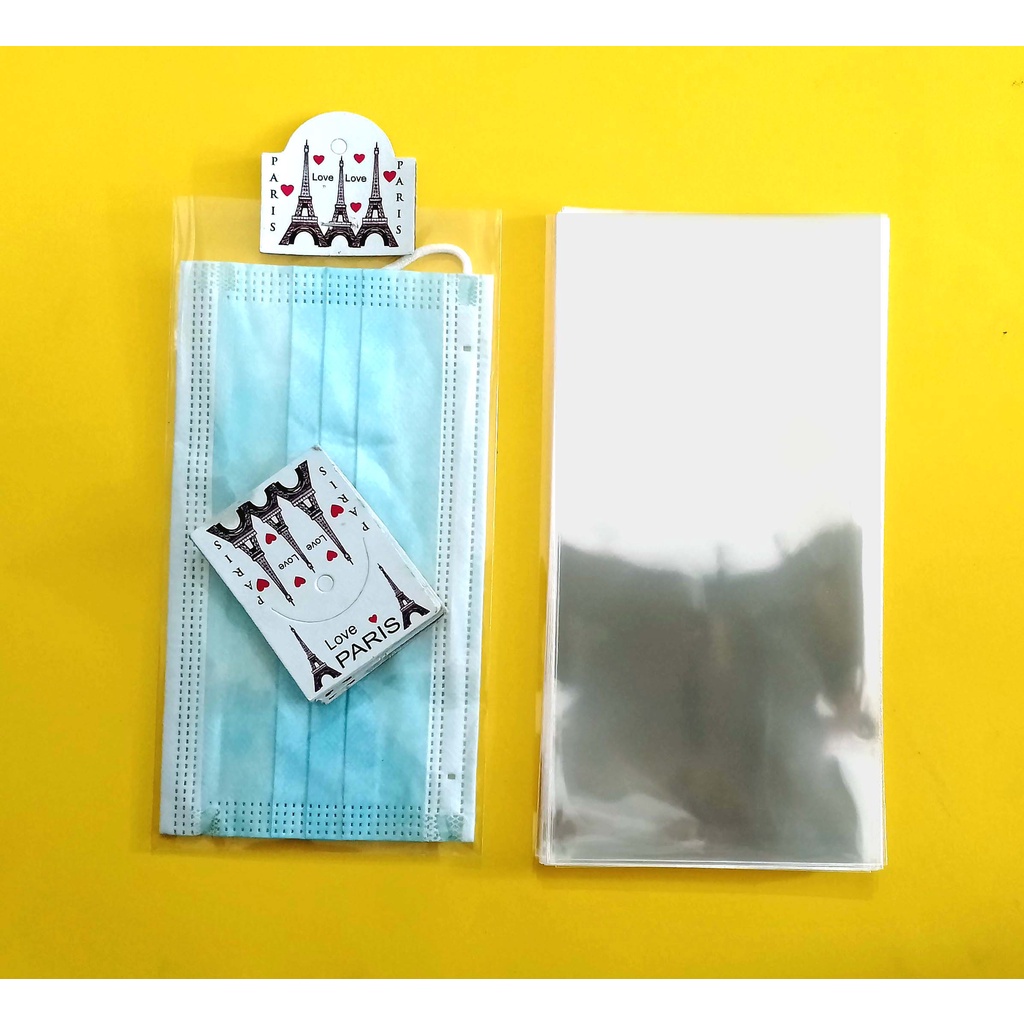 100 Sets of Disposable Earloop and Hang Masks Opp PlasticTAGs Without ...