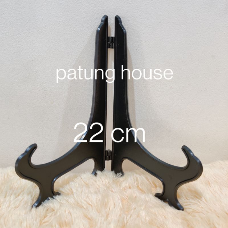 Decorative Plate Backrest Black Display Legs 22 cm | Shopee Singapore