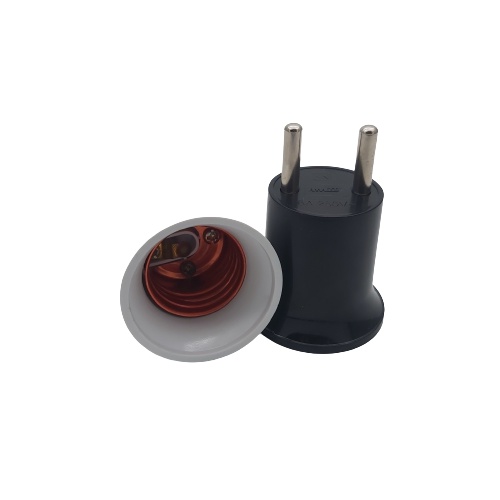 Plug-in Fitting Black and White Lamp Fitting Without Switch E27 Amasco ...