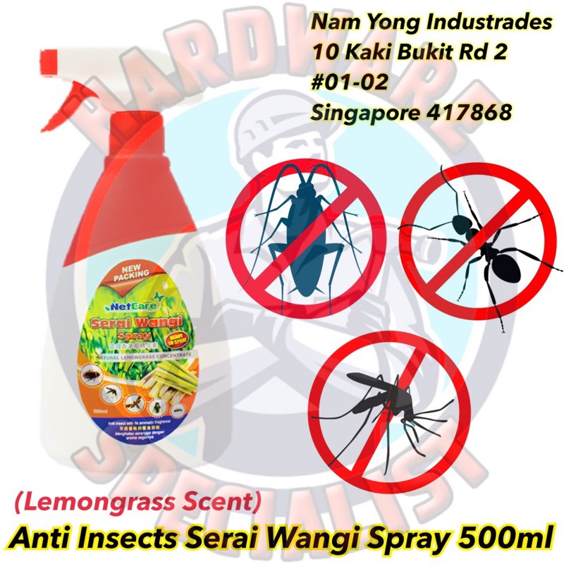Netcare Serai Wangi Spray (Anti Insects / Mosquito Repellent) 500ml ...