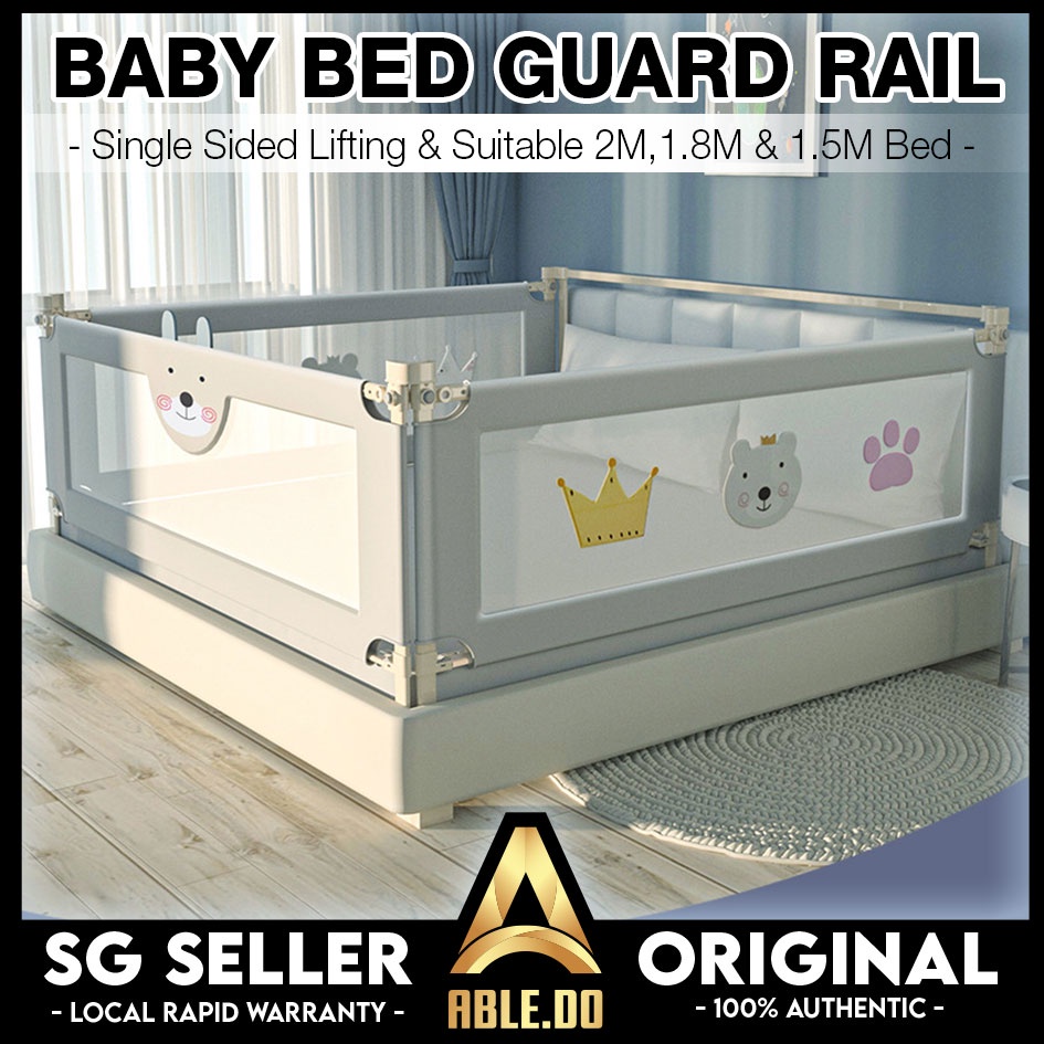 Baby Safety Bed Guard Bedrail Bed Guard Kids Safety Gate Barrier Sturdy Stable Single Sided