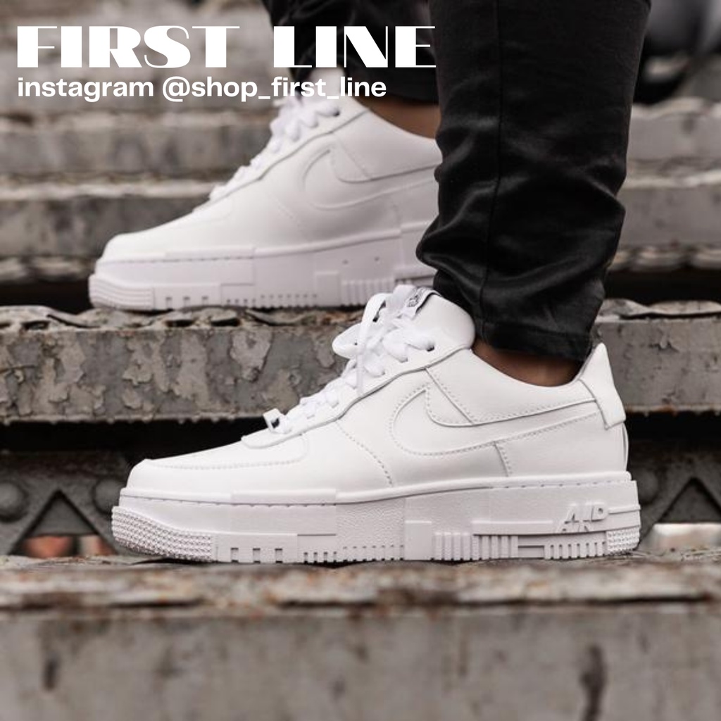 All white hot sale nike af1