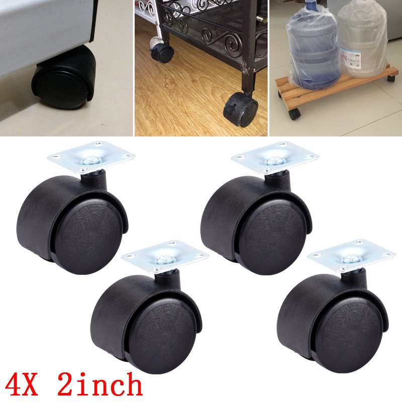 4 pieces Furniture Wheel Coffee Table Tea Table Roller Caster 48mm / 2 ...