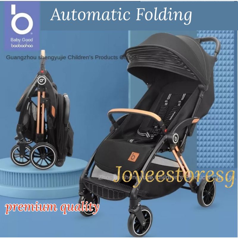 Automatic folding best sale baby stroller