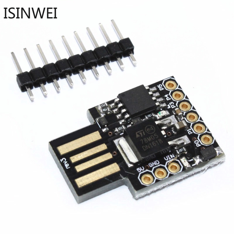 Digispark Kickstarter ATtiny85 USB Arduino Compatible Development Board ...