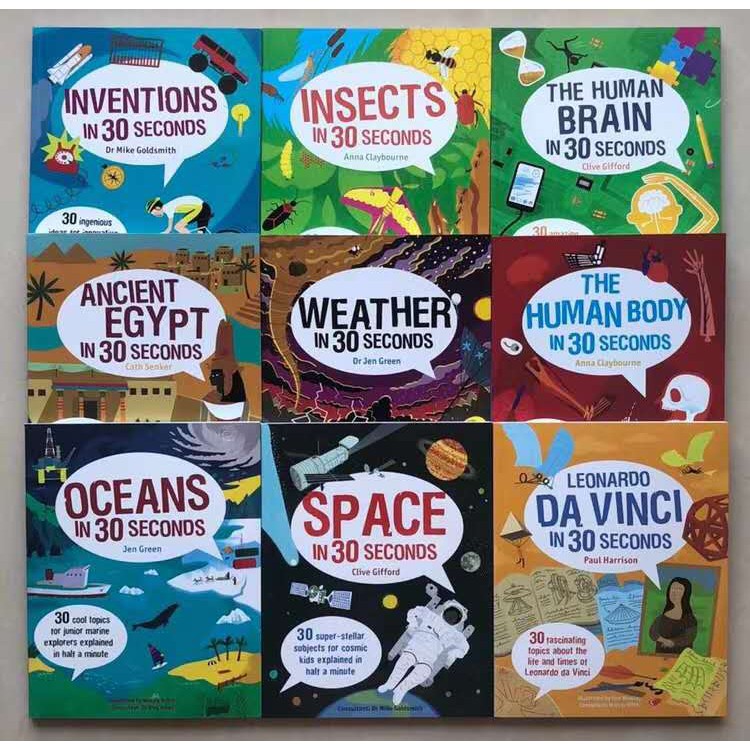 [SG Stock] In 30 Seconds Kids Books Series (9 Books) | Shopee Singapore