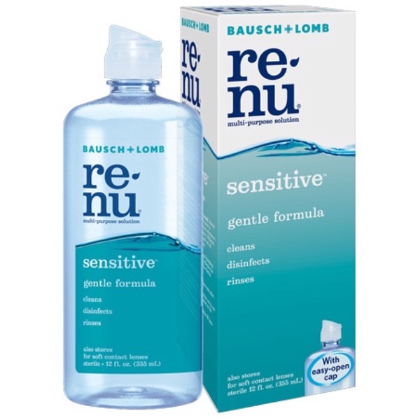 [Fast Shipping] Renu Sensitive 355ml Expiry 2024 Multi Purpose contact
