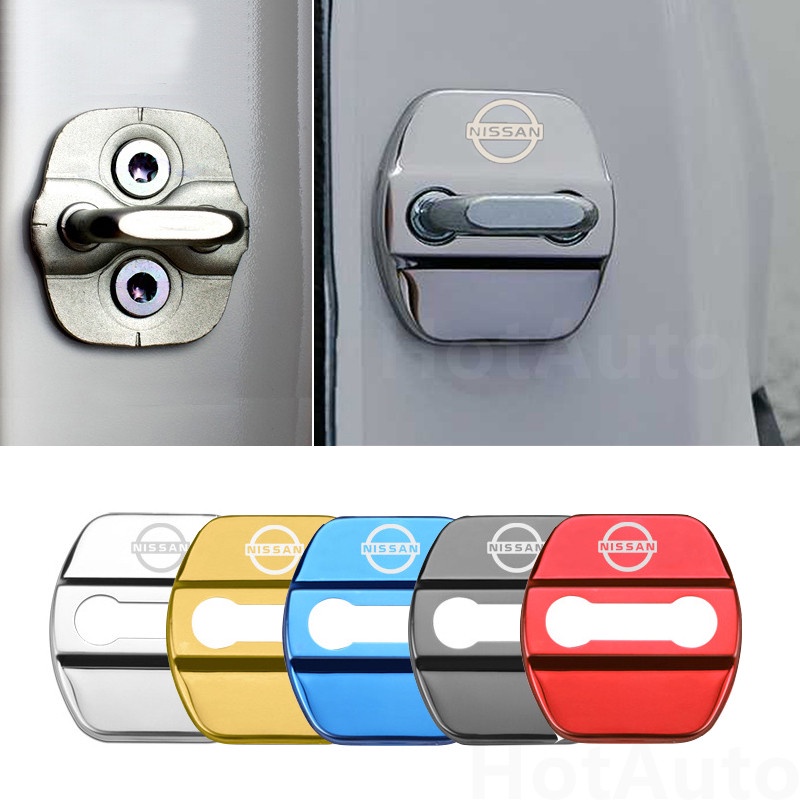 Nissan Car Door Lock Cover Stainless Steel Kicks Almera Livina Sylphy