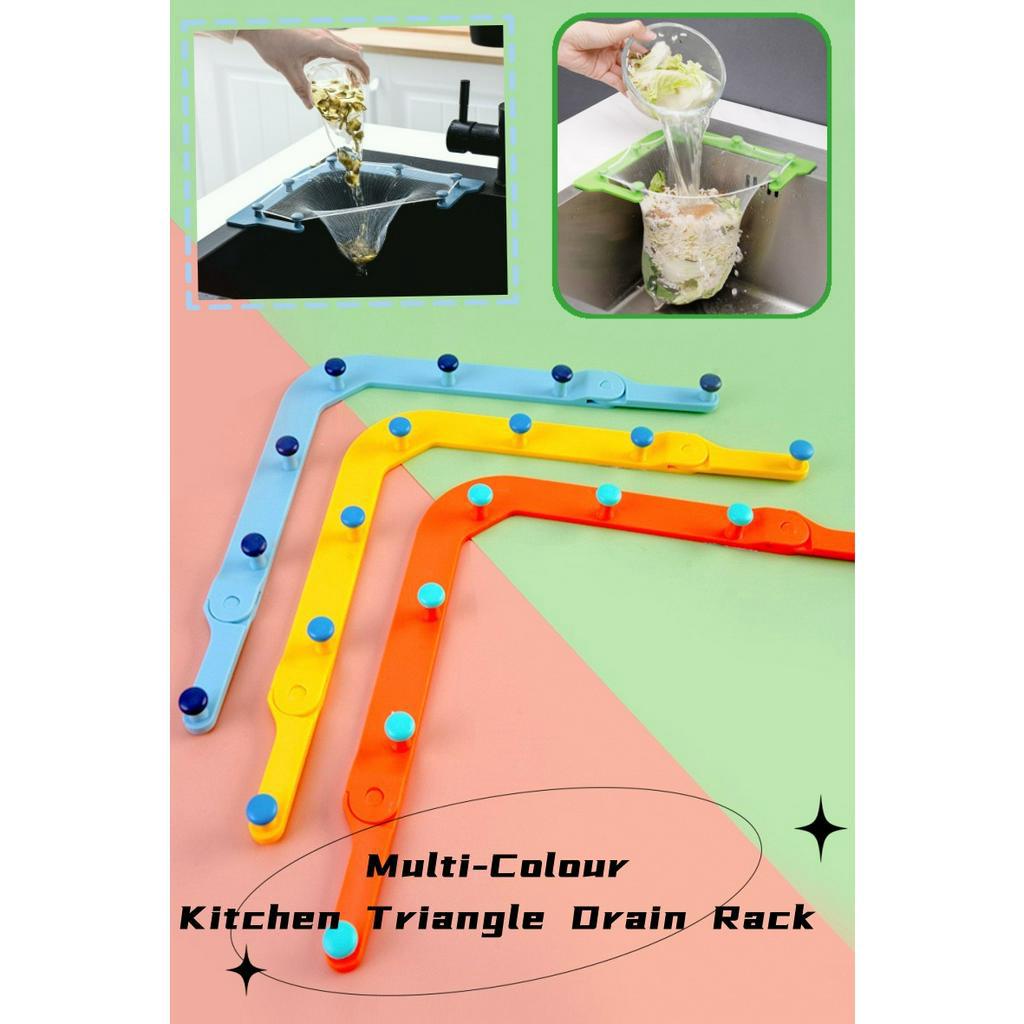 Kitchen Sink Triangle Filter Set space saving Food Residue Drainer