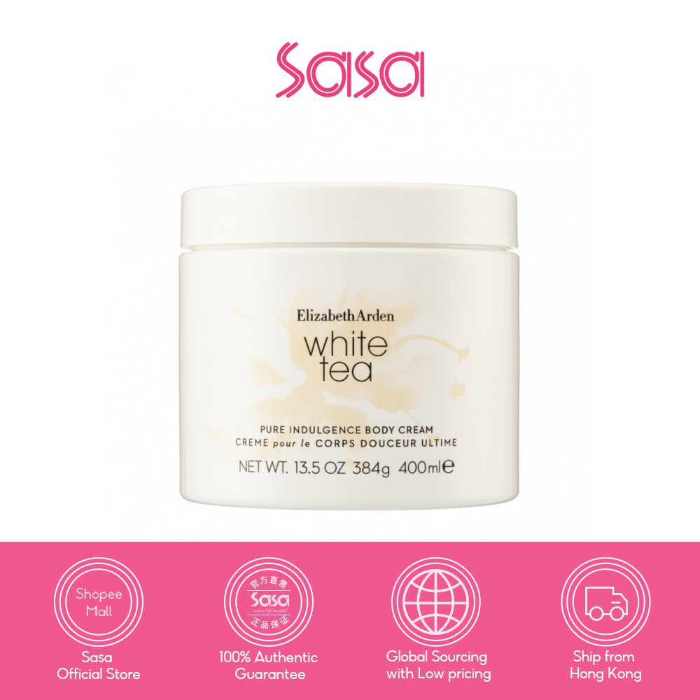 Elizabeth Arden White Tea Pure Indulgence Body Cream 400ml Shopee