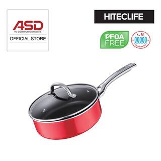 HITECLIFE Deep Frying Pan with Lid, 9.5 Inch Nonstick Induction